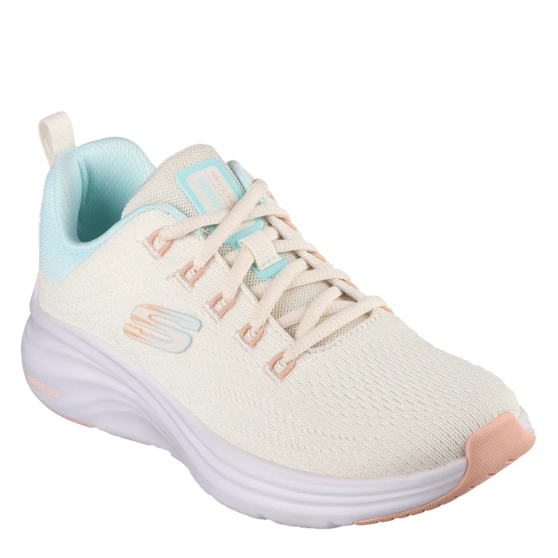 Image of Skechers Engineered Mesh Lace-Up W Air-Cool Runners Womens - Beige Beige 2.5