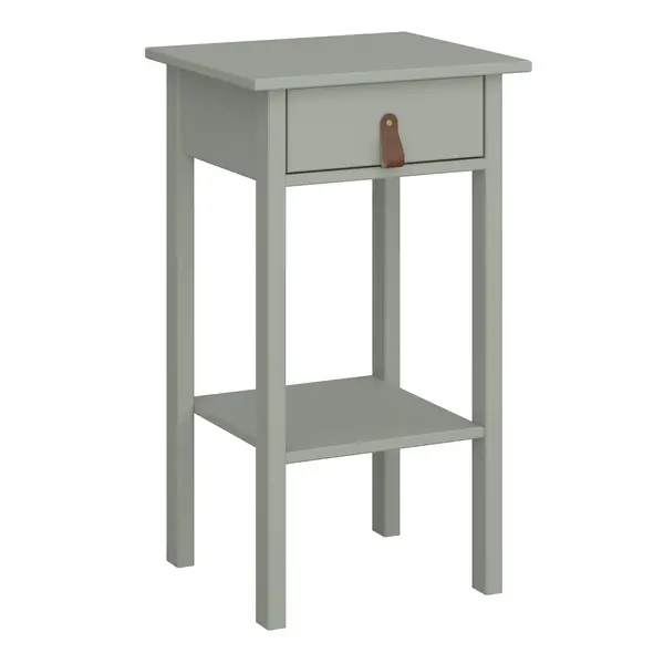 Image of Furniture To Go Tromso 1 Drawer Nightstand Olive