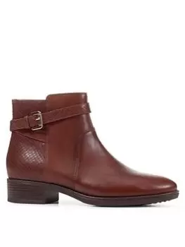 Image of Geox Geox Felicity Ankle Boots, Brown, Size 7, Women