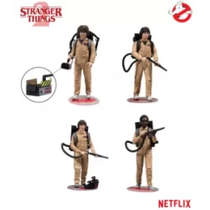 Image of Stranger Things (Pack of 4) Ghostbuster Deluxe Action Figures