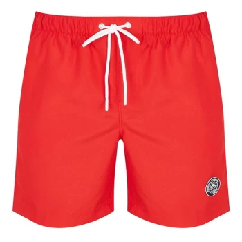 Image of Original Penguin Logo Swim Shorts - Red