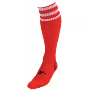 Image of Precision Unisex Adult Pro Football Socks (7 UK-11 UK) (Red/White)