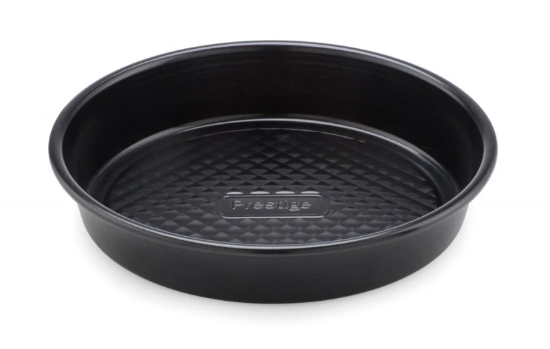 Image of Prestige Black 'Inspire' Round Steel Non Stick Cake Tin - 9" Black