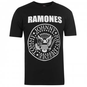 Image of Official Ramones T Shirt Mens - Seal Black