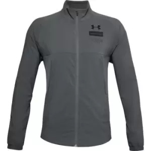 Image of Under Armour Summer Woven Zip Jacket Mens - Grey