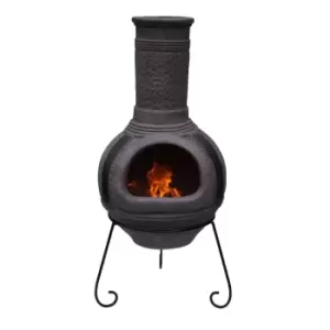 Image of Gardeco Linea XL Chiminea - Grey