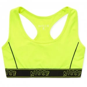 Image of Nicce Carbon Bralet Womens - Neon Yellow
