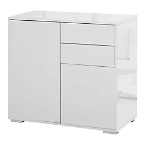 Image of HOMCOM Side Cabinet 838-075WT 740 x 790 x 360 mm White