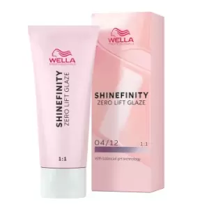 Image of Wella Professionals Shinefinity Zero Lift Glaze - 04/12 Matte Medium Blonde 60ml