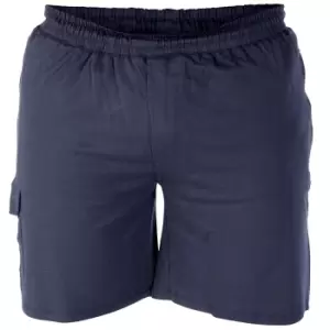 Image of Duke Mens D555 John Kingsize Lightweight Cotton Cargo Shorts (2XL) (Navy)
