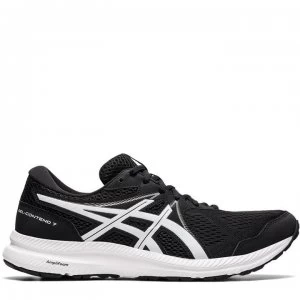 Image of Asics Gel Contend 7 Running Shoes Mens - Black/White