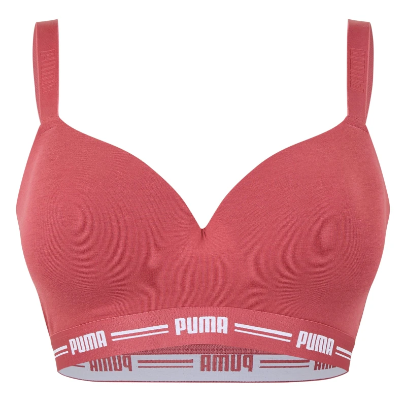 Image of Puma Padded Sports Bra Womens - Pink Pink 16