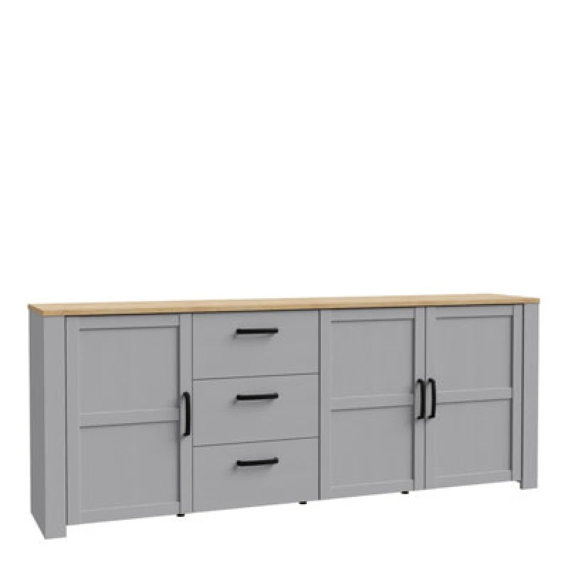 Image of Furniture To Go Bohol Large Sideboard In Riviera Oak/grey Oak