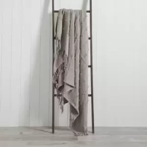 Image of Motti 140cm x 180cm Throw Grey