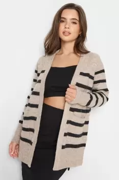 Image of Petite Stripe Midi Cardigan