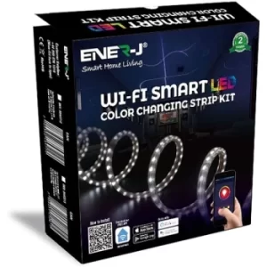 Image of Ener-J SHA5212 Smart WiFi RGB LED Strip Plug and Play Kit 12V, 5 Meters, IP65