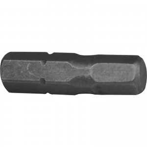 Image of Faithfull Hexagon S2 Grade Steel Screwdriver Bits Hex 4mm 25mm Pack of 3