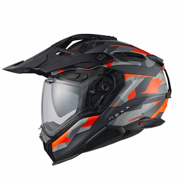 Image of Nexx X.WED3 Trailmania Grey Orange Matt Adventure Helmet Size M