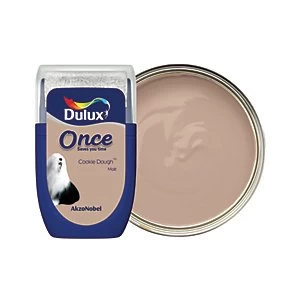 Image of Dulux Once Cookie Dough Matt Emulsion Paint 30ml