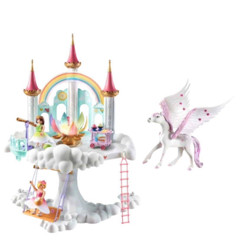 Image of Playmobil Rainbow Castle in the Clouds Playset PLAY-71359