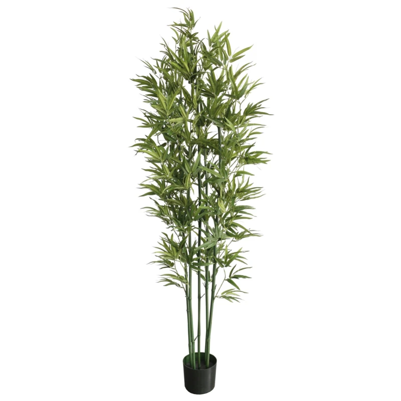 Image of Leaf 180cm Natural Green Bamboo Artificial