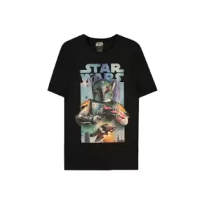 Image of Star Wars T-Shirt Boba Fett Poster Size M