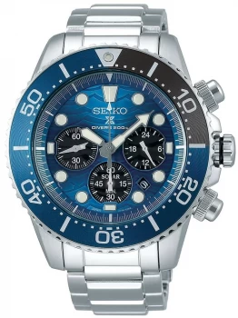 Image of Seiko Prospex Diver's Save The Ocean Blue Chronograph Watch