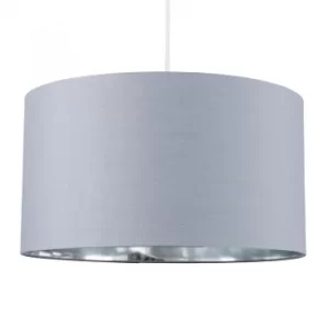 Image of Reni XL Pendant Shade in Grey and Chrome