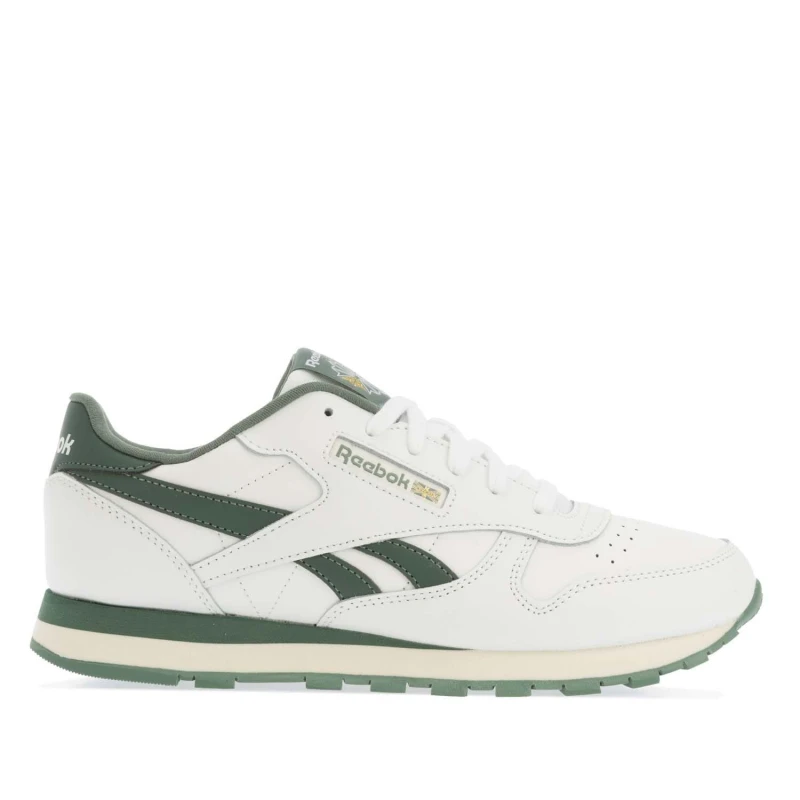 Image of Reebok Classic Leather Shoes Low Trainers UK 5.5 White 01712501255
