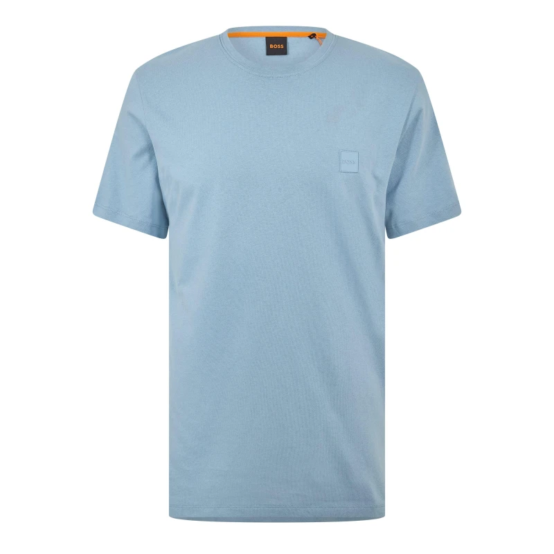 Image of Boss Mens HBO Tales T-Shirt, Premium Cotton Pastel Blue male S