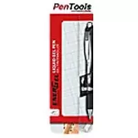 Image of Pentel Ballpoint Pen 0.35mm Black Pack of 2