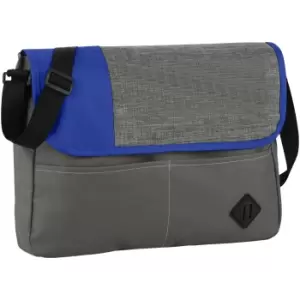 Image of Bullet Offset Convention Messenger (Pack of 2) (38.5 x 5 x 30 cm) (Grey/Royal Blue)