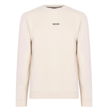 Image of Hugo Boss Weevo 1 Crew Neck Sweatshirt Open White Size XL Men