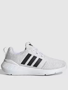 Image of adidas Originals Kids Swift Run 22, White/Black, Size 10