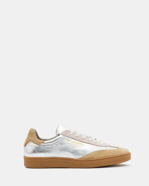 Image of AllSaints Thelma Leather Low Top Trainers