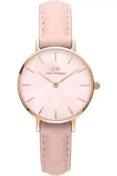 Image of Unisex Daniel Wellington Petite 28 Rouge Rose Gold Mother of Pearl Watch DW00100511