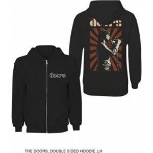 Image of The Doors Lizard King Zip Hoodie Black: Small