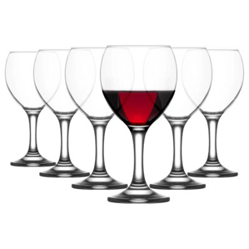 Image of LAV Glassware Lav Misket Red Wine Glasses - 260ml - Pack Of 6