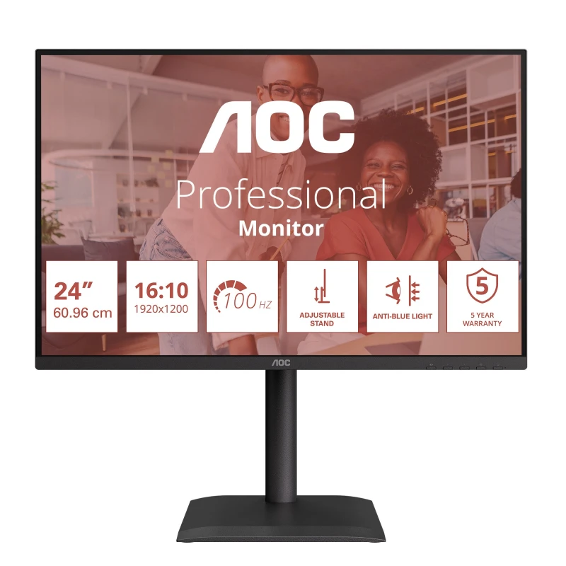 Image of AOC AOC E4 X24E4U computer monitor 61cm (24") 1920 x 1200 pixels Full HD LED Black X24E4U