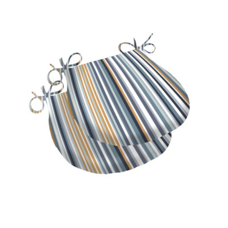 Image of Luxury Living Set Of 2 Outdoor Water-Repellent Garden Seat Pads Multi