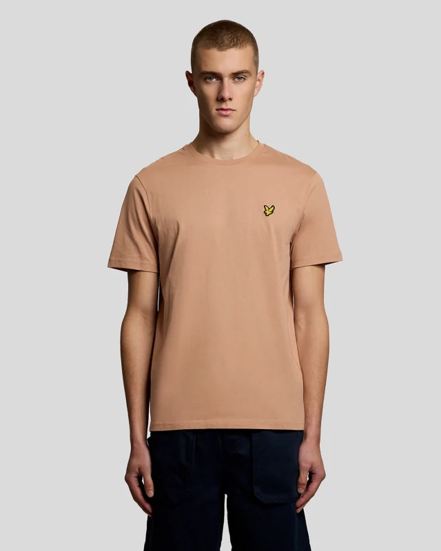 Image of Lyle & Scott T-Shirt Lyle & Scott Plain Beige Male M
