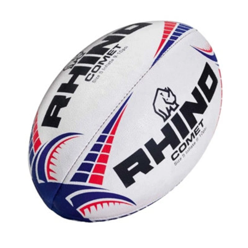 Image of Rhino Comet Rugby Ball White (5)