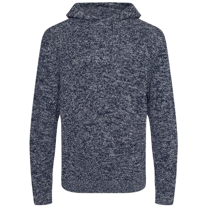 Image of AWDis AWDis Men Iguazu Knitted Hoodie in Mid Navy Size: X-Small Mid Navy XS Male 5063425904105