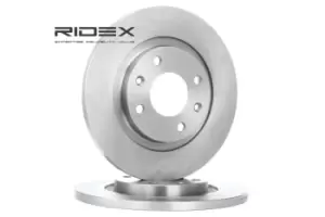 Image of RIDEX Brake disc PEUGEOT,CITROEN 82B0657 1608691680,1613191280,1618890380 Brake rotor,Brake discs,Brake rotors 4246R2,4246R4,424982,1608691680,4246R2