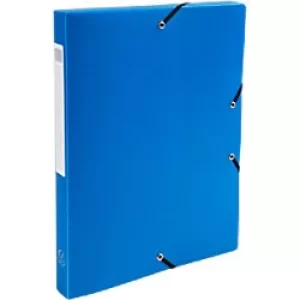 Image of Exacompta Filing Box 59682E A4 Blue Polypropylene 25 x 33cm Pack of 8