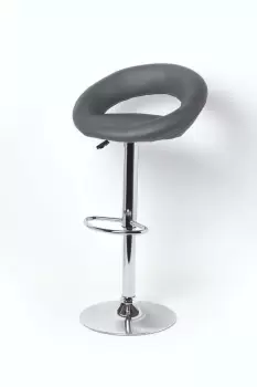 Image of Harrow Faux Leather Swivel Bar Stool