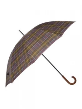 Image of Barbour Tartan golf umbrella Khaki