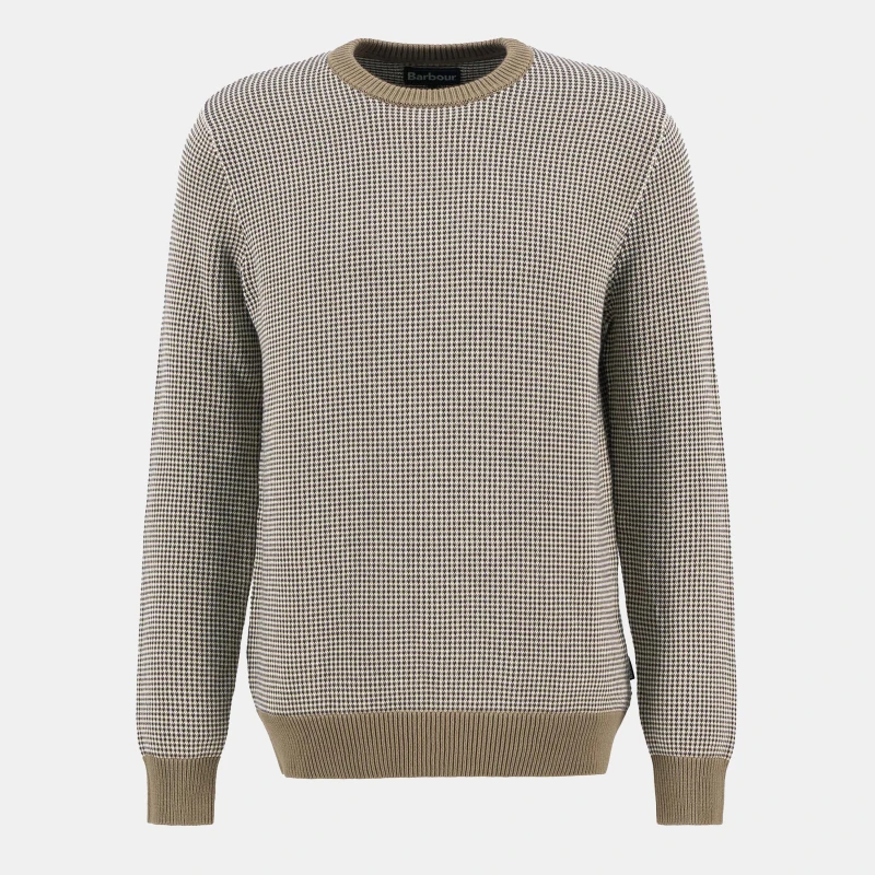 Image of Barbour Wells Knit Washed Stone XL