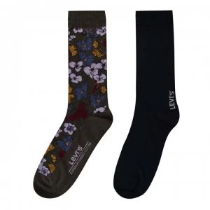 Image of Levis 2p Socks - Khaki