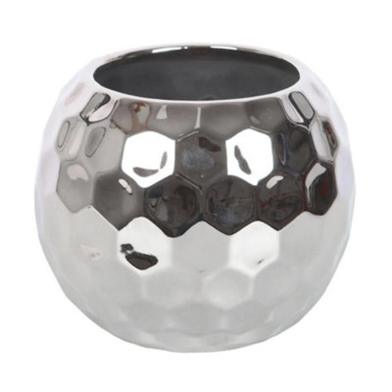 Image of Something Different Something Different Disco Ball Vase in Silver Silver One Size Unisex 5063693881245